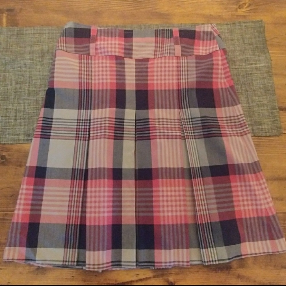 Plaid Pleated Skirt from Romania!